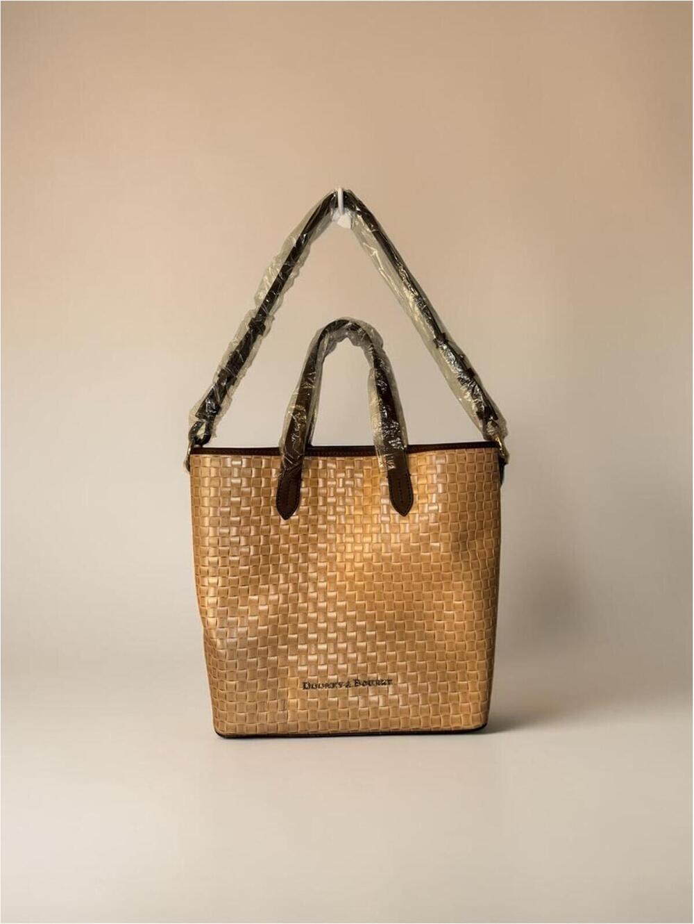 Dooney & Bourke Woven Leather Tote Set NWT